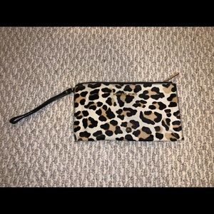 Michael Kors leopard wristlet